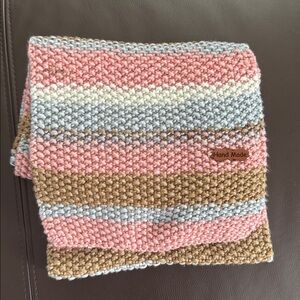 Colorful Striped Knit Scarf